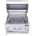 Sunstone Grills Series 28 Inch Built In Single Zone 304 Stainless Steel Charcoal Grill