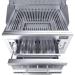 Sunstone Grills Series 28 Inch Built In Single Zone 304 Stainless Steel Charcoal Grill