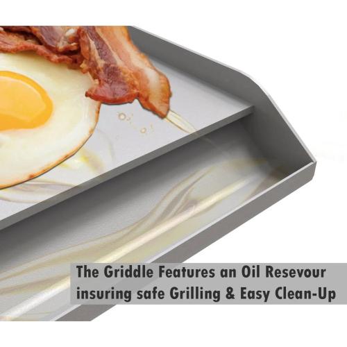 Sunstone Grills 10 Inch Stainless Steel Powder Coated Griddle