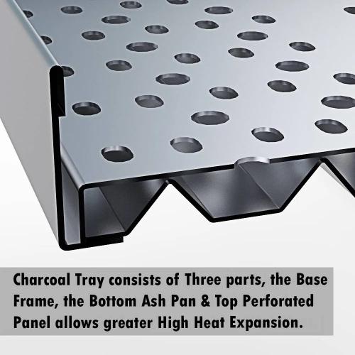 Sunstone Grills Stainless Steel 3 in 1 Charcoal Wood Burning  and  Smoking Tray