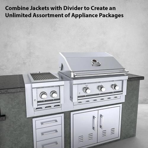 Sunstone Grills 18 Inch Stainless Steel Insulated Universal Appliance  and  Grill Jacket
