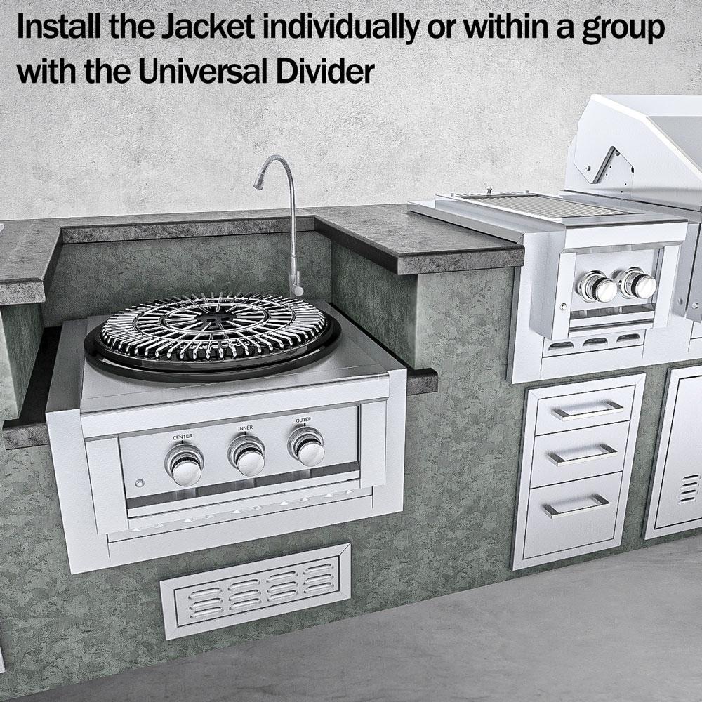 Sunstone Grills 20 Inch Stainless Steel Insulated Universal Appliance  and  Grill Jacket
