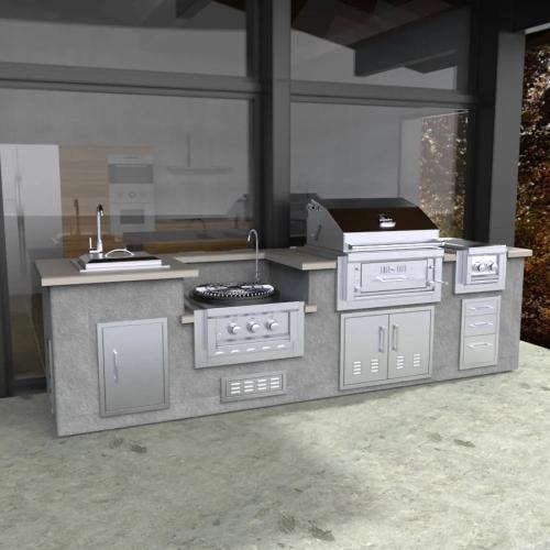 Sunstone Grills 29 Inch Stainless Steel Insulated Universal Appliance  and  Grill Jacket