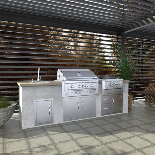 Sunstone Grills 40 Inch Stainless Steel Insulated Universal Appliance  and  Grill Jacket