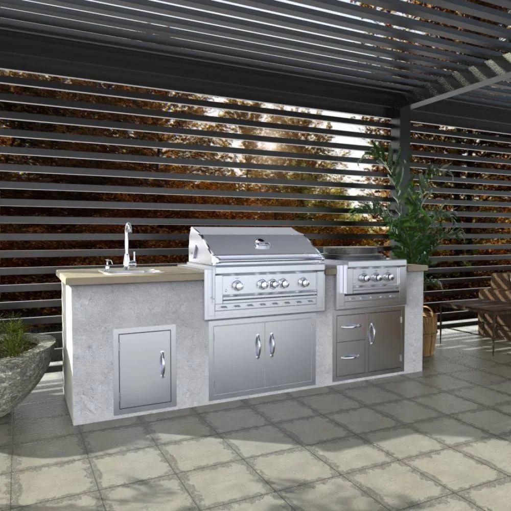 Sunstone Grills 40 Inch Stainless Steel Insulated Universal Appliance  and  Grill Jacket