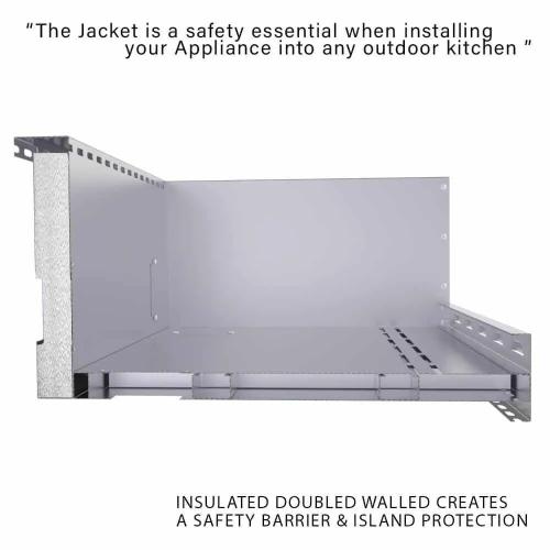 Sunstone Grills 45 Inch Stainless Steel Insulated Universal Appliance  and  Grill Jacket