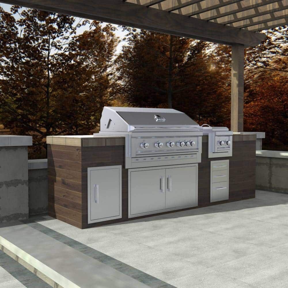 Sunstone Grills 45 Inch Stainless Steel Insulated Universal Appliance  and  Grill Jacket