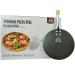 Chicago Brick Oven Aluminum 9 Inch Diameter Round Turning Pizza Peel with Detachable Wooden Handle