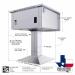 Sunstone Grills Stainless Steel Post Mount for Insulated Grill Jacket