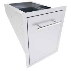 Sunstone Grill Texas Series 16 Inch Stainless Steel Roll Out Trash Bin 1250