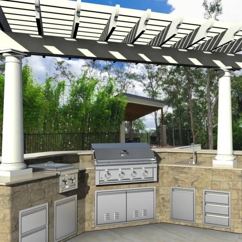 Sunstone Grill Aruba Series 36 Inch Stainless Steel Double Access Door