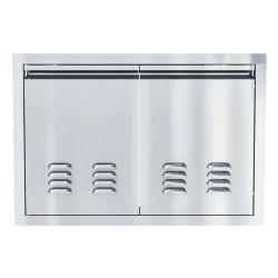 Sunstone Grills Aruba Series 30 Inch Stainless Steel Vented Double Access Door ARU DDV30250