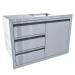 Sunstone Grills Aruba Series 30 Inch Stainless Steel Right Hinged Access Door  and  Triple Drawer Combo
