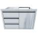 Sunstone Grills Aruba Series 30 Inch Stainless Steel Right Hinged Access Door  and  Triple Drawer Combo