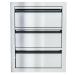 Sunstone Grills Aruba Series 16 Inch Stainless Steel Triple Access Drawer