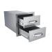 Sunstone Grills Classic Series 14 Inch Stainless Steel Flush Mount Double Access Drawer