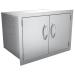 Sunstone Grills Classic Series 30 Inch Stainless Steel Flush Mount Double Door Dry Storage Pantry Cabinet