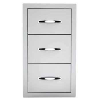 Sunstone Grills Classic Series 17 Inch Stainless Steel Double Access Drawer and Paper Towel Dispenser Combo A DPCF350