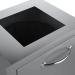 Sunstone Grill Classic Series 20 Inch Stainless Steel Pull Out Enclosed Trash Bin with Top Punch Out