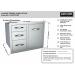 Sunstone Grill Classic Series 30 Inch Stainless Steel Roll Out Propane Tank Drawer  and  Triple Drawer Combo
