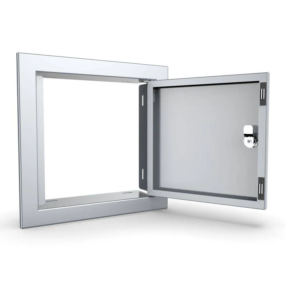 Sunstone Grill Signature Series 12 Inch Stainless Steel Beveled Frame Reversible Hinged Single Access Door