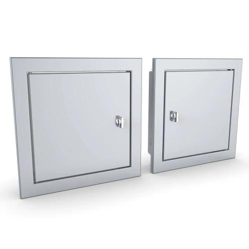 Sunstone Grill Signature Series 12 Inch Stainless Steel Beveled Frame Reversible Hinged Single Access Door