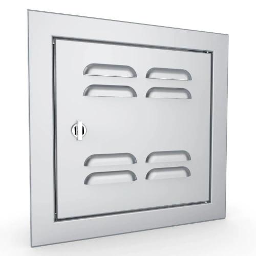 Sunstone Grill Signature Series 12 Inch Stainless Steel Beveled Frame Right Hinged Vented Single Access Door