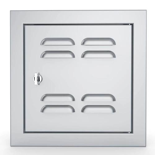 Sunstone Grill Signature Series 12 Inch Stainless Steel Beveled Frame Right Hinged Vented Single Access Door