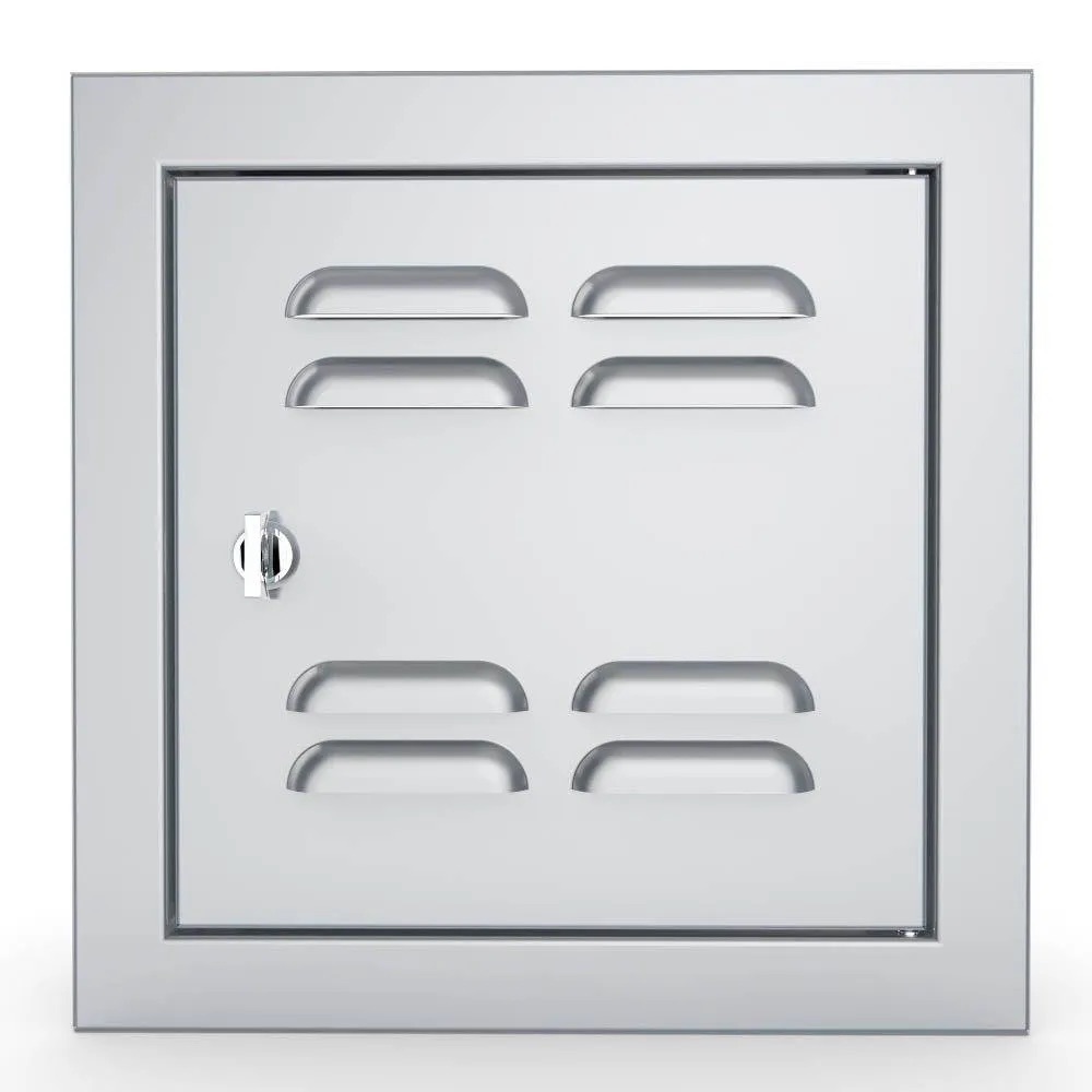 Sunstone Grill Signature Series 12 Inch Stainless Steel Beveled Frame Right Hinged Vented Single Access Door