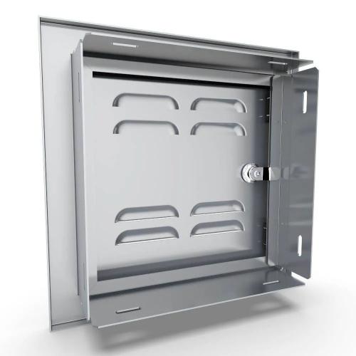 Sunstone Grill Signature Series 12 Inch Stainless Steel Beveled Frame Right Hinged Vented Single Access Door