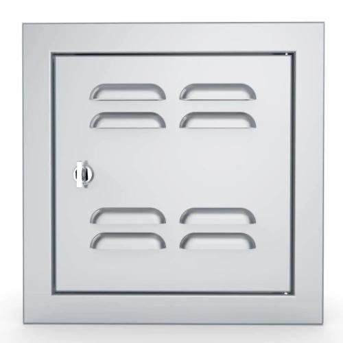 Sunstone Grills Signature Series 12 Inch Stainless Steel Beveled Frame Right Hinged Vented Single Access Door