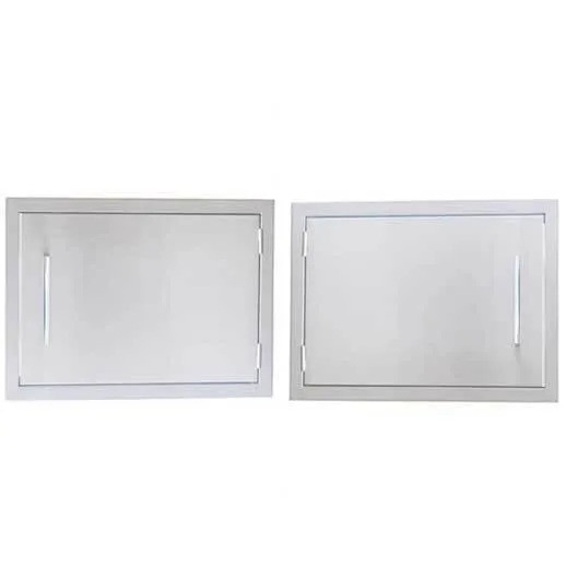 Sunstone Grill Signature Series 20 Inch Stainless Steel Beveled Frame Reversible Hinged Horizontal Single Access Door