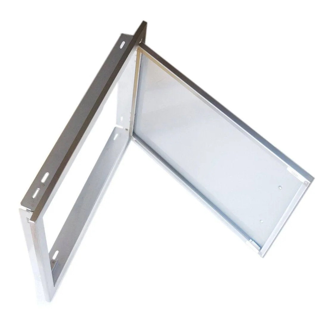 Sunstone Grill Signature Series 20 Inch Stainless Steel Beveled Frame Reversible Hinged Horizontal Single Access Door