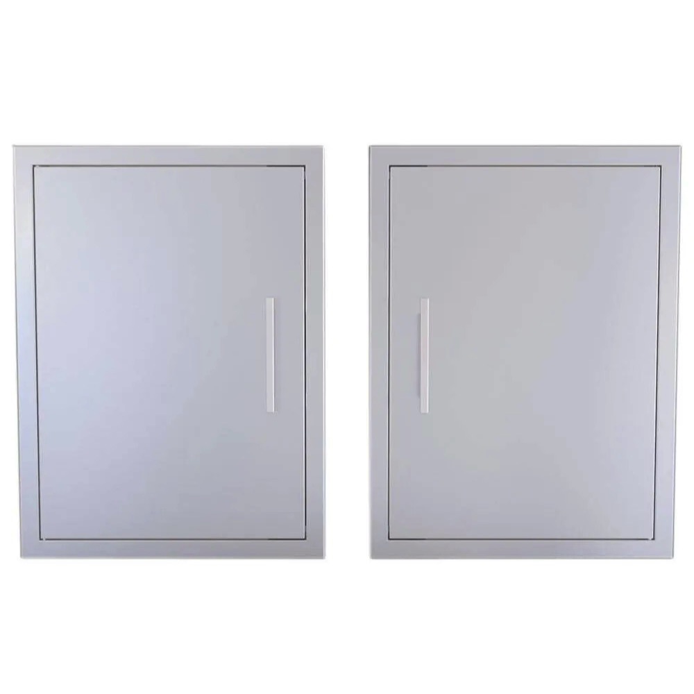 Sunstone Grill Signature Series 14 Inch Stainless Steel Beveled Frame Reversible Hinged Vertical Single Access Door