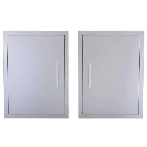 Sunstone Grills Signature Series 17 Inch Stainless Steel Beveled Frame Reversible Hinged Vertical Single Access Door