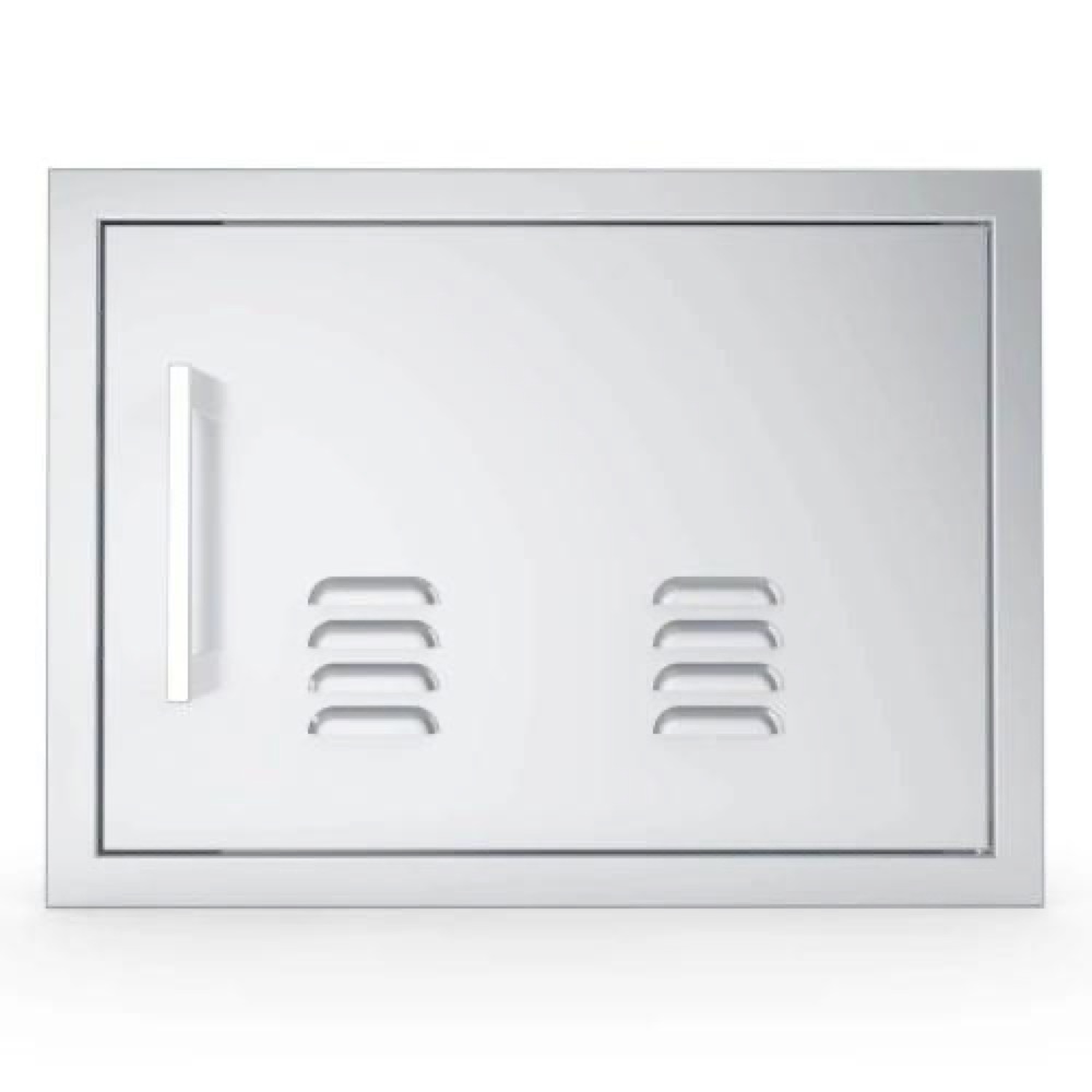 Sunstone Grills Signature Series 20 Inch Stainless Steel Beveled Frame Right Hinged Horizontal Vented Single Access Door