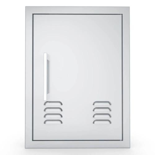 Sunstone Grills Signature Series 14 Inch Stainless Steel Beveled Frame Right Hinged Vertical Vented Single Access Door