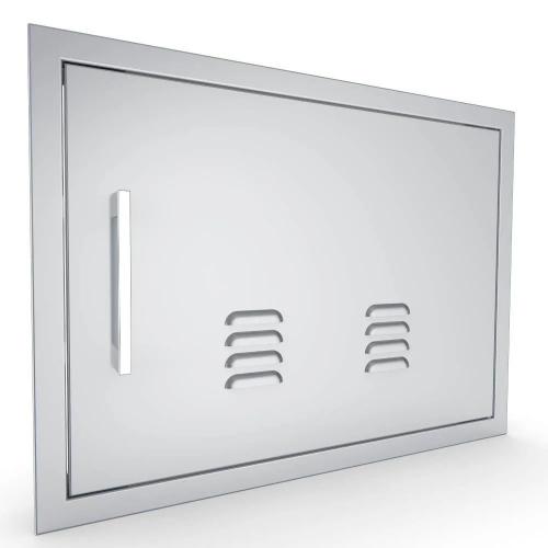 Sunstone Grill Signature Series 24 Inch Stainless Steel Beveled Frame Right Hinged Horizontal Vented Single Access Door