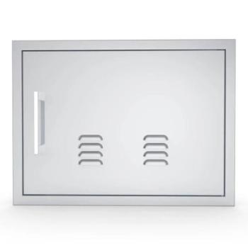 Sunstone Grills Signature Series 24 Inch Stainless Steel Beveled Frame Right Hinged Horizontal Vented Single Access Door BA VDHR1724350