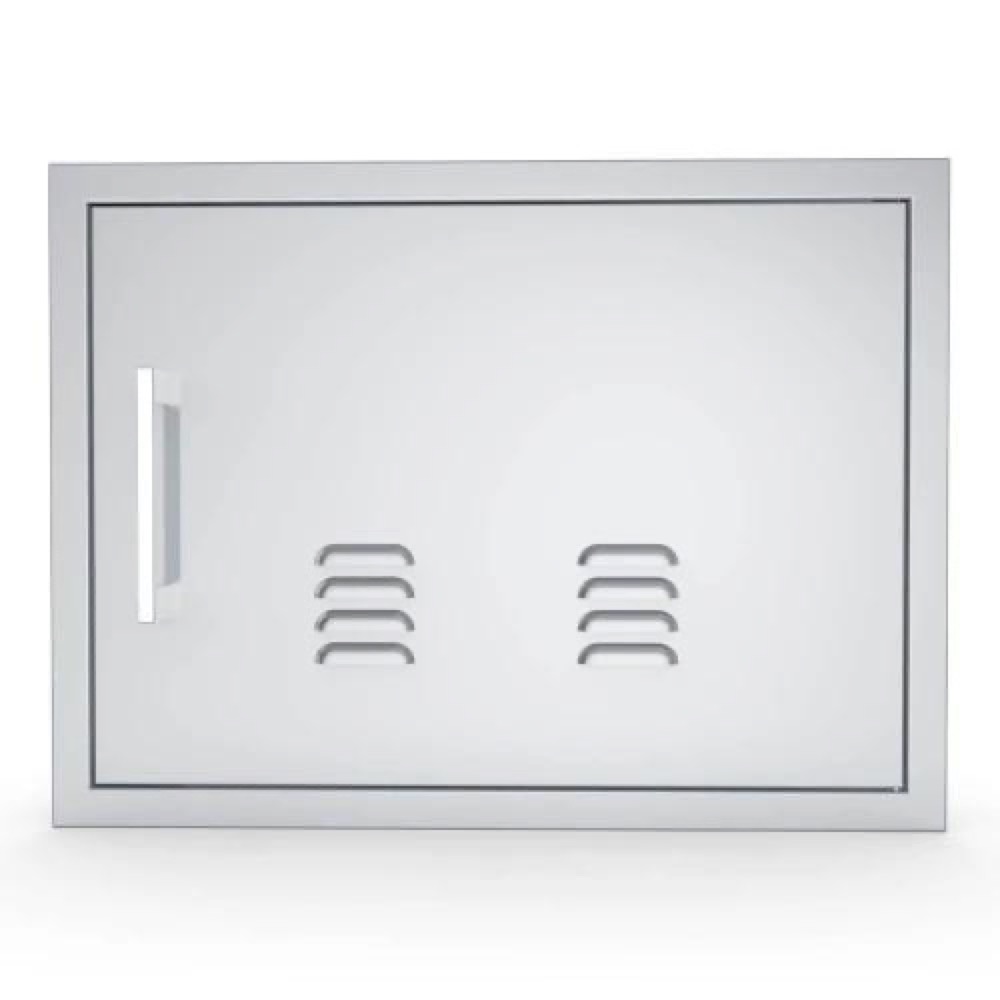 Sunstone Grills Signature Series 24 Inch Stainless Steel Beveled Frame Right Hinged Horizontal Vented Single Access Door