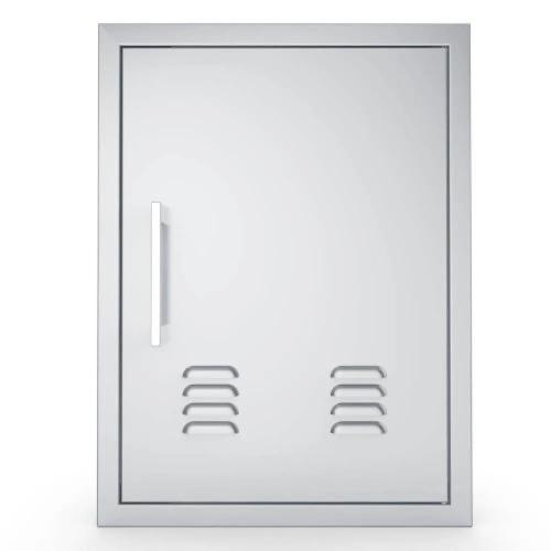 Sunstone Grills Signature Series 17 Inch Stainless Steel Beveled Frame Right Hinged Vertical Vented Single Access Door