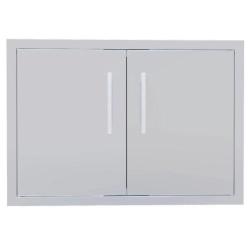 Sunstone Grills Signature Series 36 Inch Stainless Steel Beveled Frame Double Access Door BA DD36250