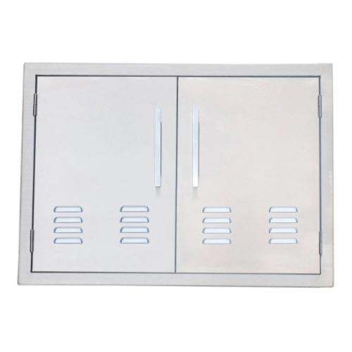 Sunstone Grills Signature Series 30 Inch Stainless Steel Beveled Frame Vented Double Access Door
