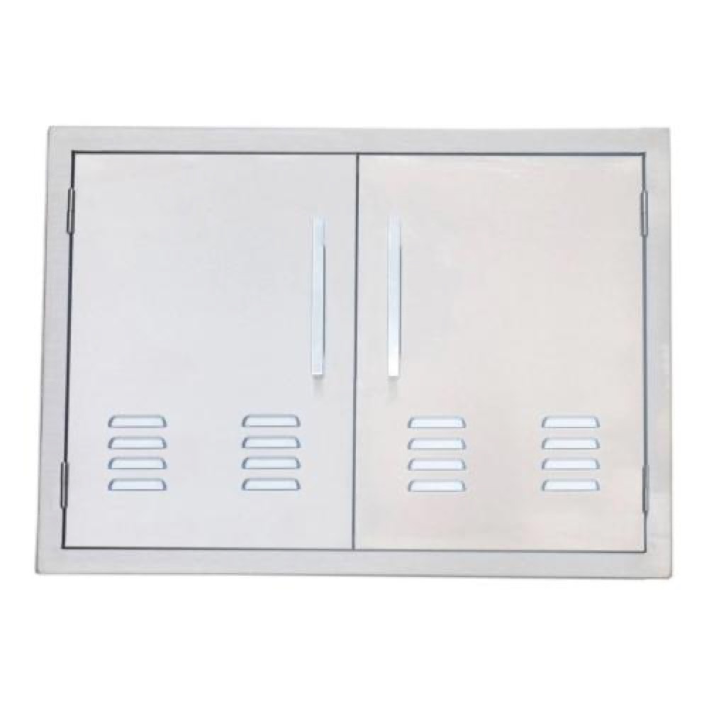 Sunstone Grills Signature Series 30 Inch Stainless Steel Beveled Frame Vented Double Access Door