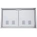 Sunstone Grills Signature Series 42 Inch Stainless Steel Beveled Frame Vented Double Access Door