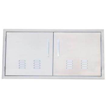 Sunstone Grills Signature Series 42 Inch Stainless Steel Beveled Frame Vented Double Access Door BA VDD42350