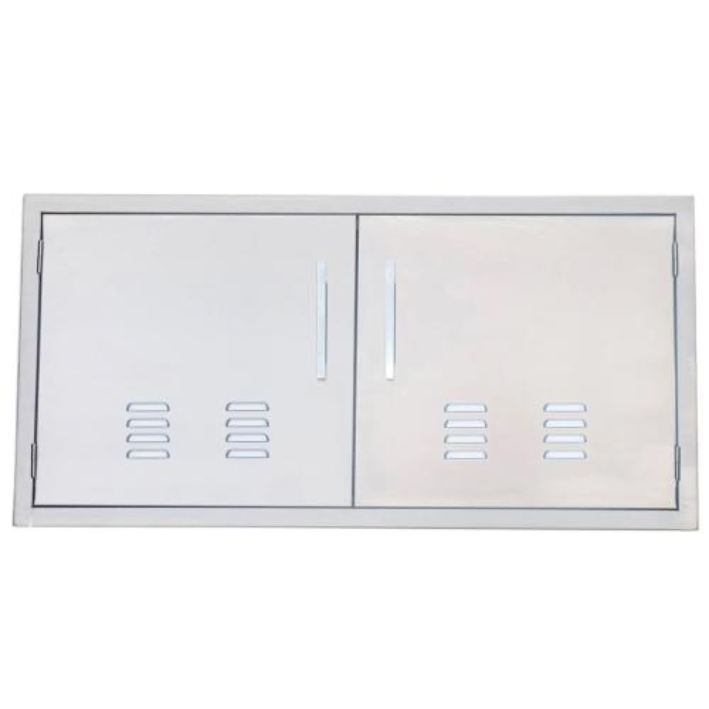 Sunstone Grills Signature Series 42 Inch Stainless Steel Beveled Frame Vented Double Access Door