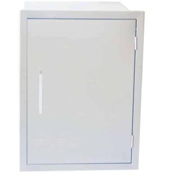 Sunstone Grills Signature Series 17 Inch Stainless Steel Beveled Frame Weather Sealed Dry Storage Pantry Cabinet BA DSV1724350