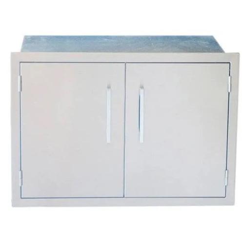 Sunstone Grill Signature Series 30 Inch Stainless Steel Beveled Frame Weather Sealed Dry Storage Pantry Cabinet