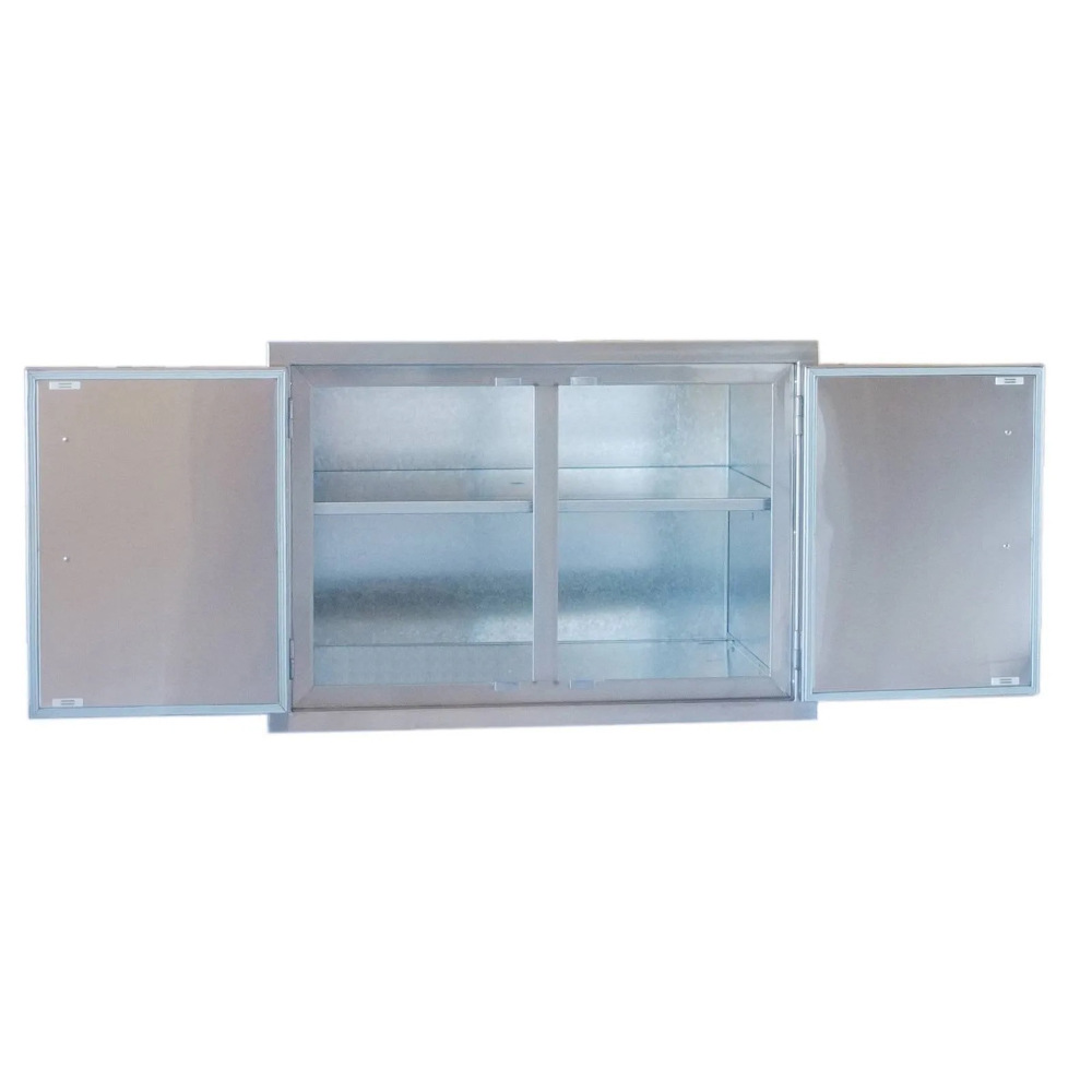 Sunstone Grill Signature Series 30 Inch Stainless Steel Beveled Frame Weather Sealed Dry Storage Pantry Cabinet